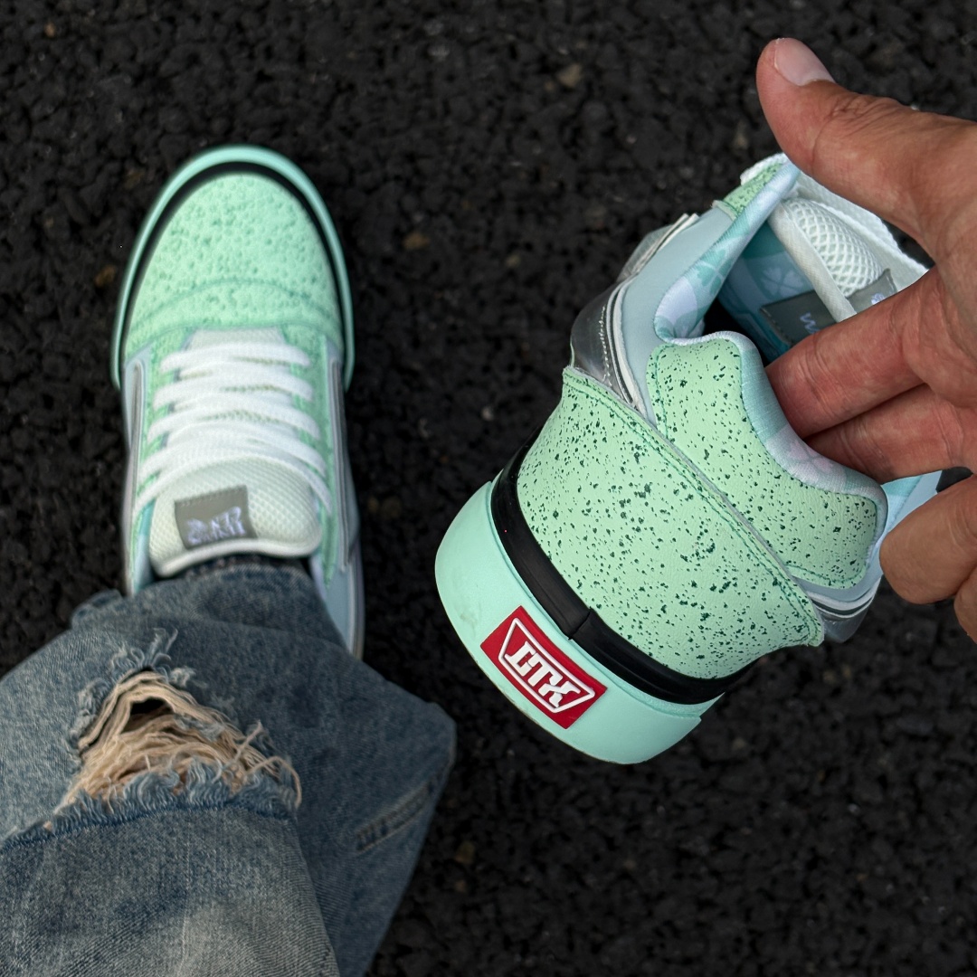 Fresh Mint Green Lightning Chu - Vans Shoes Old Skool review and price